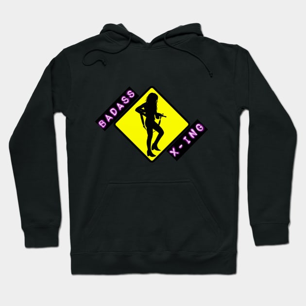 Badass Crossing Hoodie by GavinTheGhost